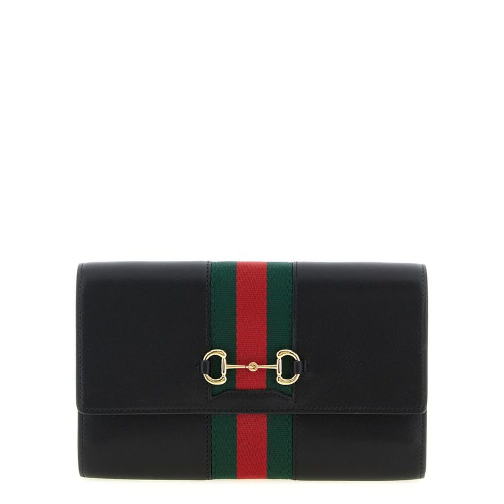 Gucci Women 'Gucci Horsebit Web' Wallet On Chain